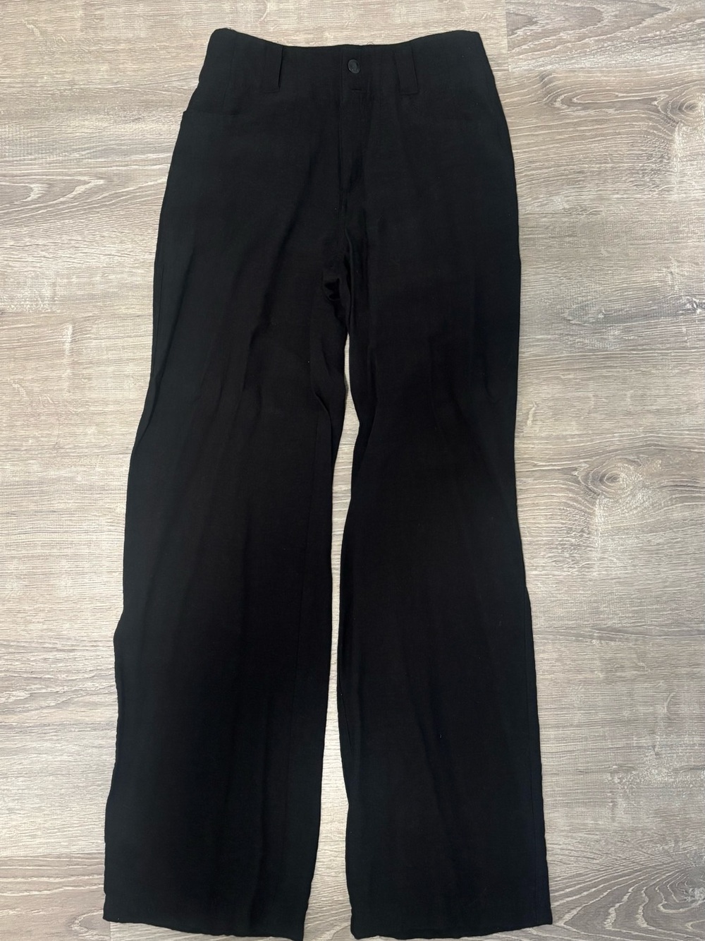 DKNY Women Black Wide Leg Pants High Rise Size 00